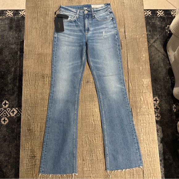 Rag & Bone Peyton Boot Cut Jeans in Monterosso. - Picture 4 of 12